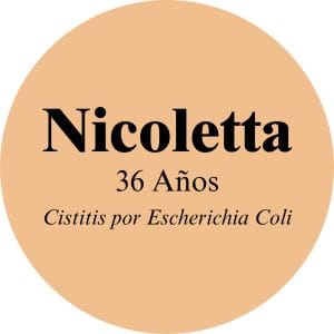 Testimonio de Nicoletta - Cistitis por Escherichia Coli